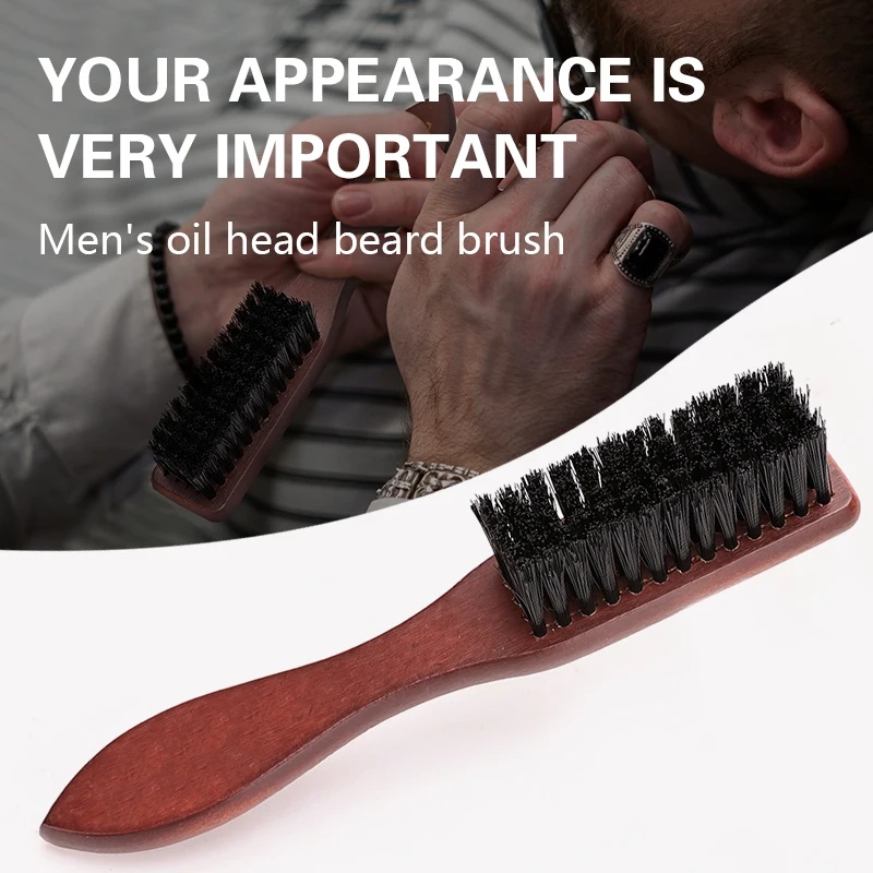 Grooming Men'S Hair - Barber Prefessional Wooden Handle Boar Bristle