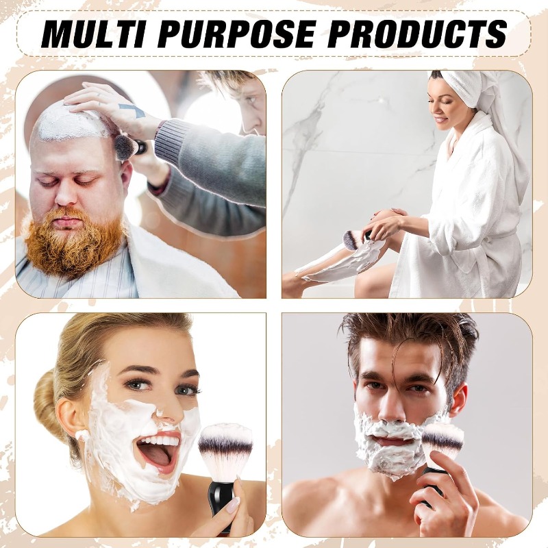 1Pcs Beard Shaving Brush, Wood - огляд і ціна Grooming Men'S Hair
