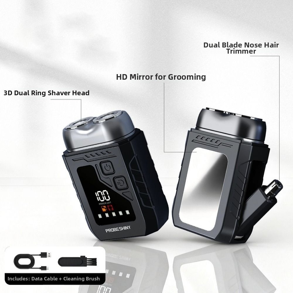2in1 Mini Electric Shaver Digi - огляд і ціна Men'S Grooming Mirror