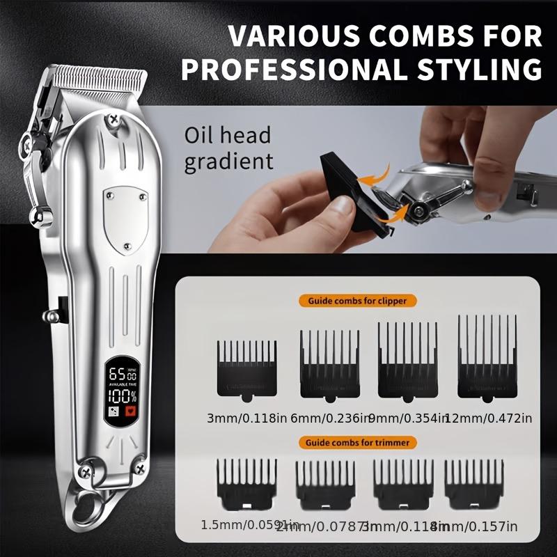 USB Rechargeable Hair Clipper  - огляд і ціна Mens Grooming Kit Gift Set