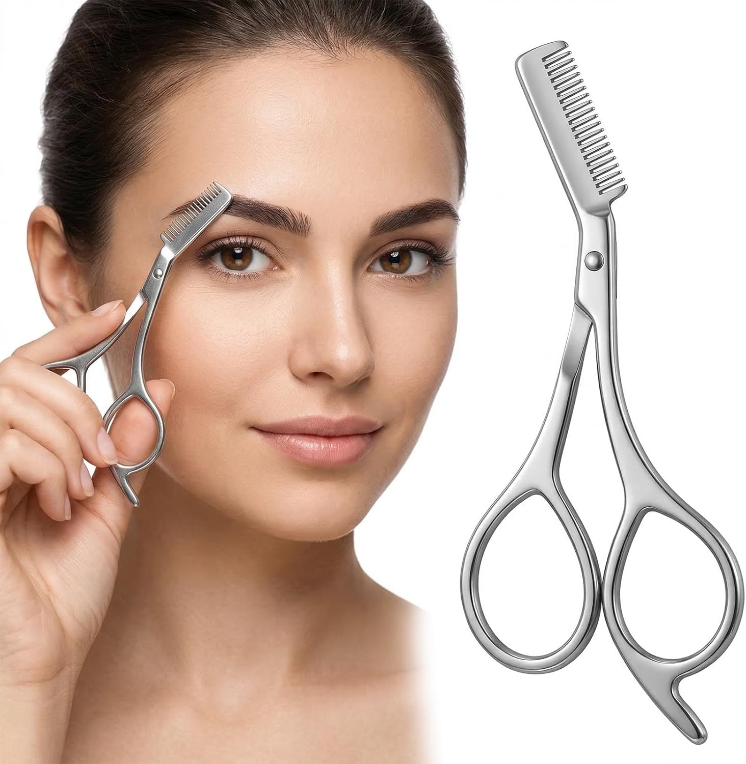 Stainless Steel Eyebrow Scisso - огляд і ціна Men'S Grooming Mirror
