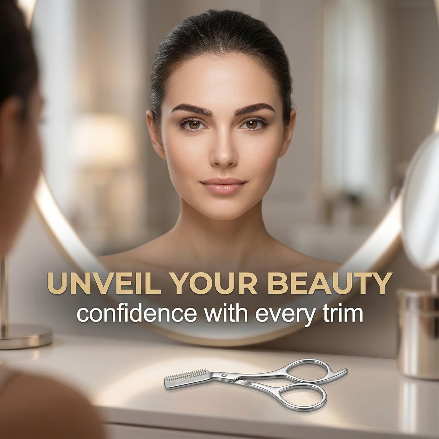 Stainless Steel Eyebrow Scisso - огляд і ціна Men'S Grooming Mirror