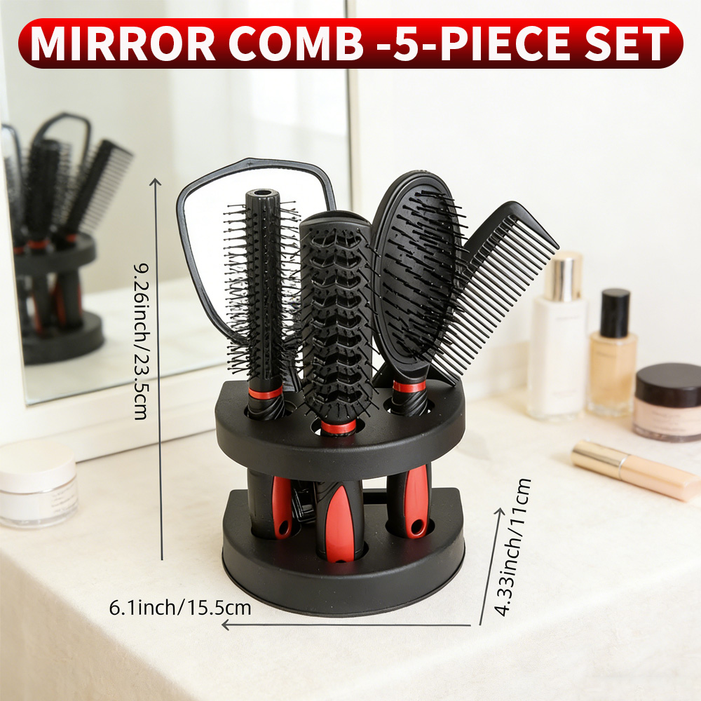5-in-1 Mirror & Comb Set with  - огляд і ціна Men'S Grooming Mirror
