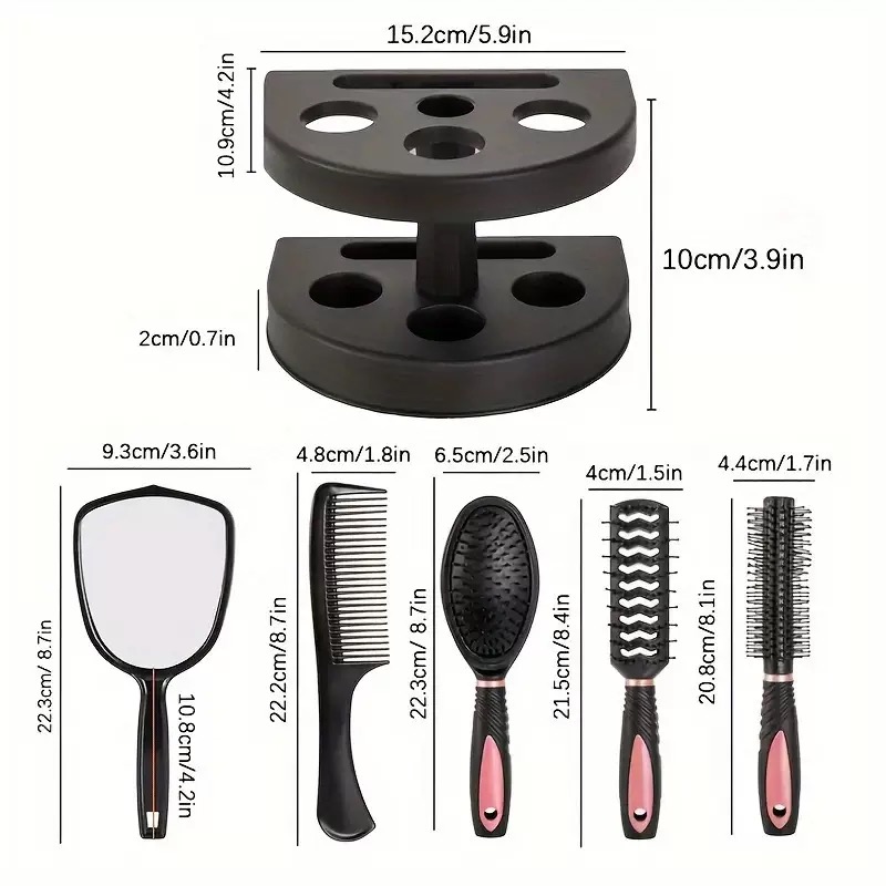 5-in-1 Mirror & Comb Set with  - огляд і ціна Men'S Grooming Mirror