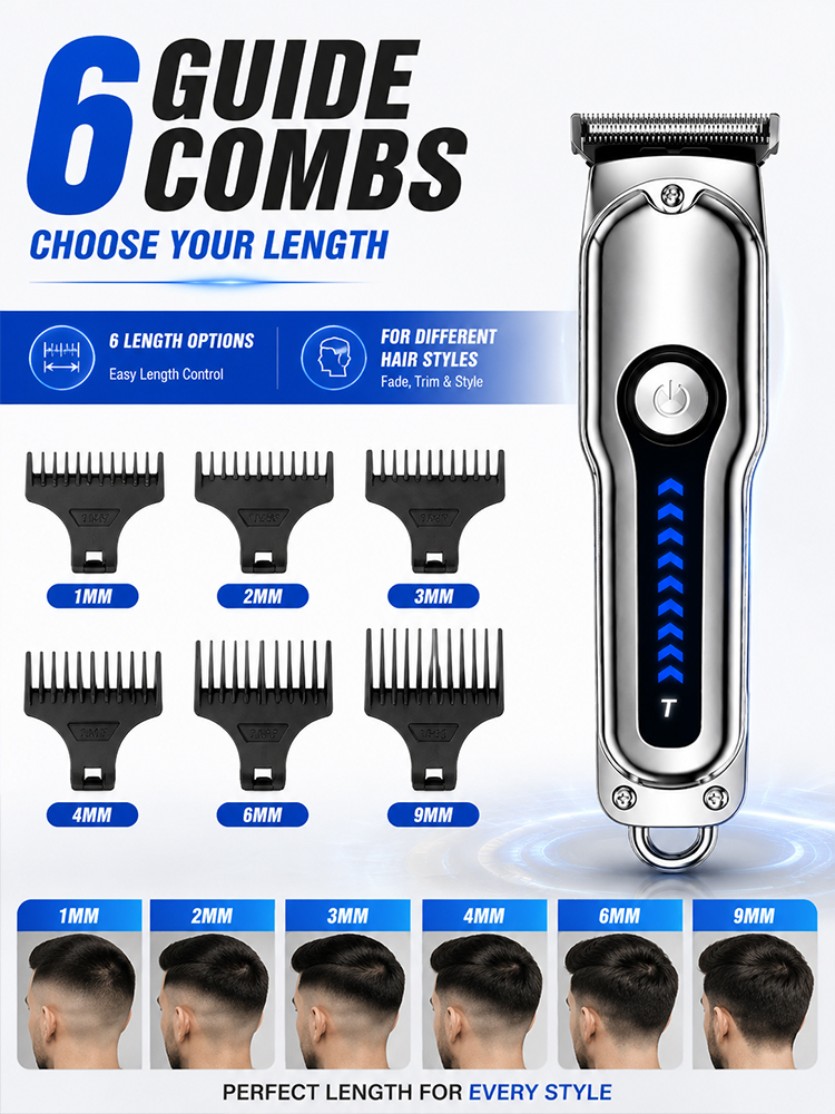 Men Hair Clipper T-Blade Cordl - огляд і ціна Beard Trimmer Cordless