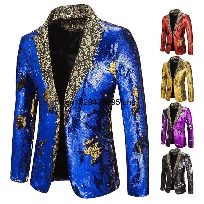 Men Blazer Shiny Sequin Shawl  - огляд і ціна Men'S Grooming Club