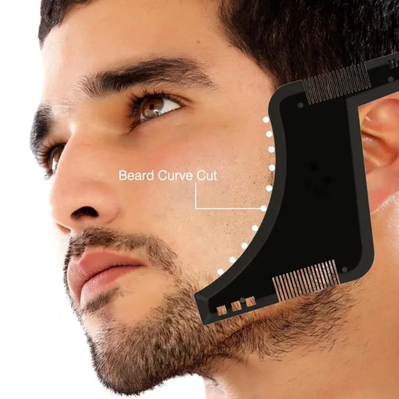 1PC Men Beard Shaping Template - огляд і ціна Men'S Grooming Facial
