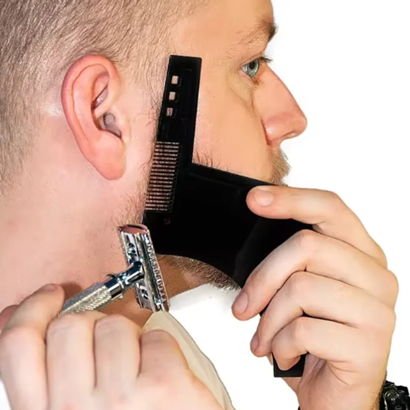 1PC Men Beard Shaping Template - огляд і ціна Men'S Grooming Facial