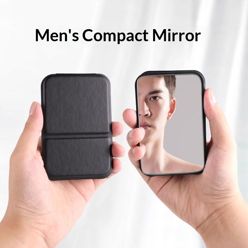 Foldable PU Leather Compact Mi - огляд і ціна Men'S Grooming Mirror