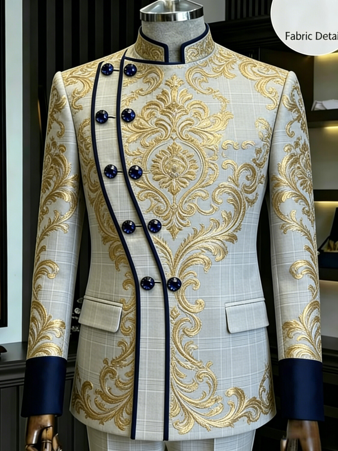 Men Luxury Gold Print Suit Jac - огляд і ціна Mens Grooming Kit Luxury