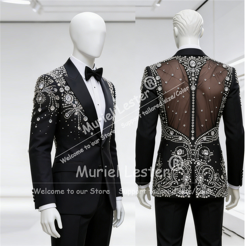 Luxury Rhinestones Beaded Suit - огляд і ціна Mens Grooming Kit Luxury
