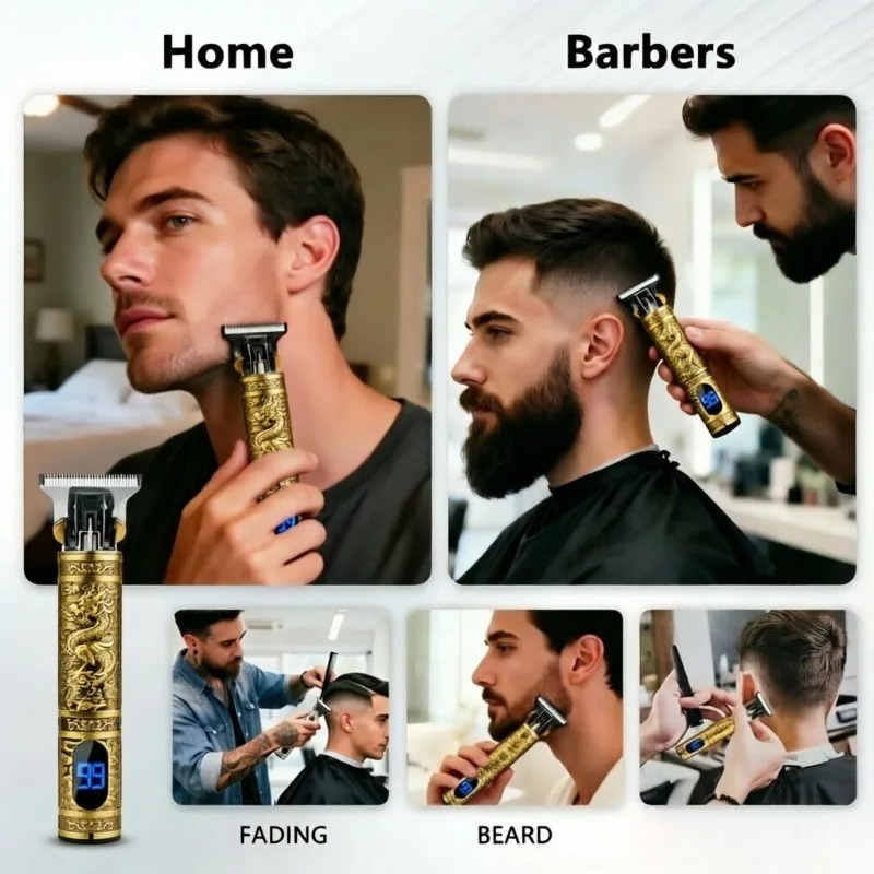 T9 Electric Hair Clipper 4 Gui - огляд і ціна Beard Trimmer Cordless