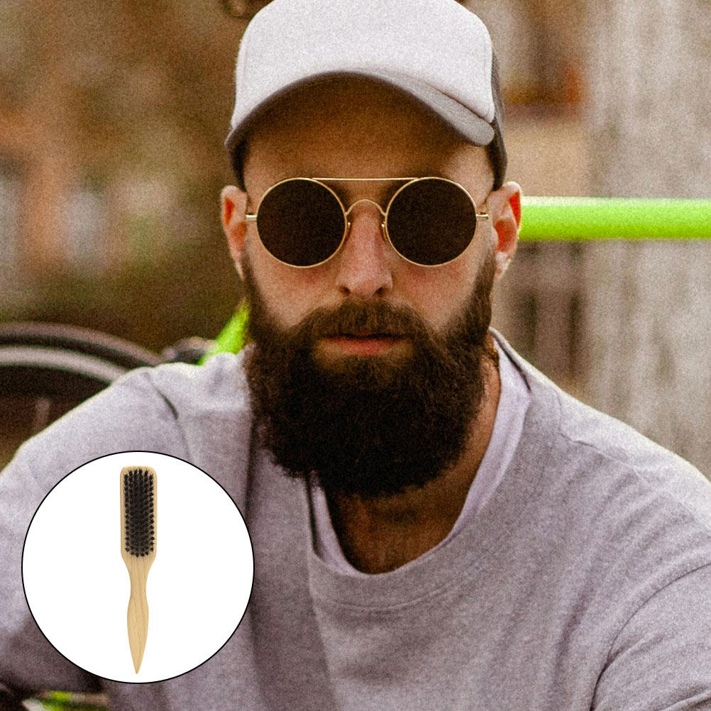 Men Small Soft Beard Brush Woo - огляд і ціна Grooming Men'S Hair