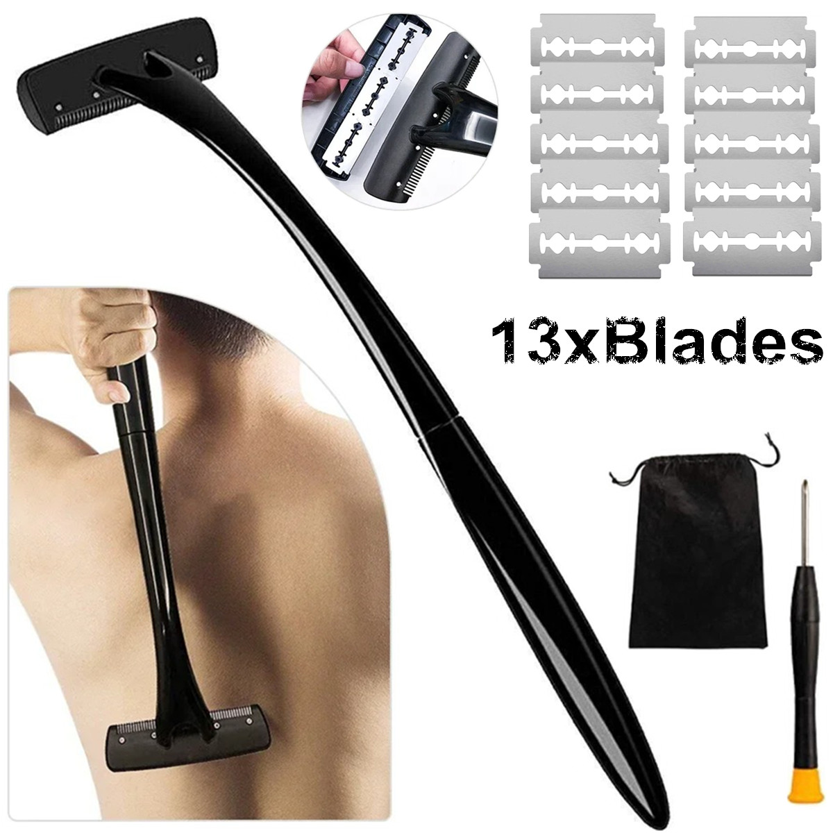 Long Handle Back Shaver for Me - огляд і ціна Men'S Grooming Hair Removal
